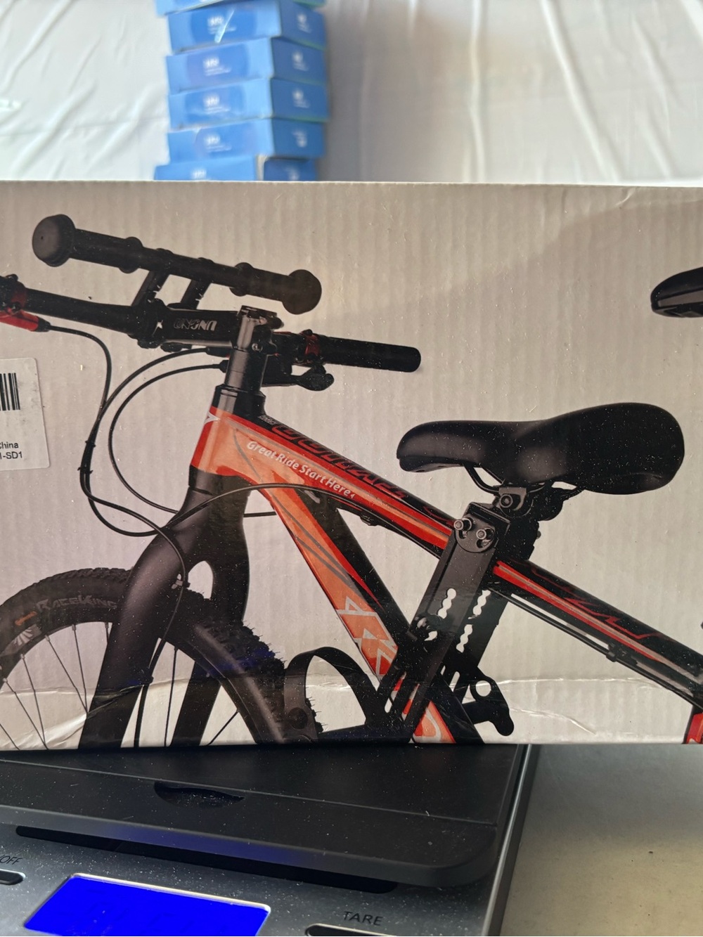 Kids Red and Black Mountain Bike - Brand Unspecified